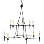 French Black Danielli Chandelier