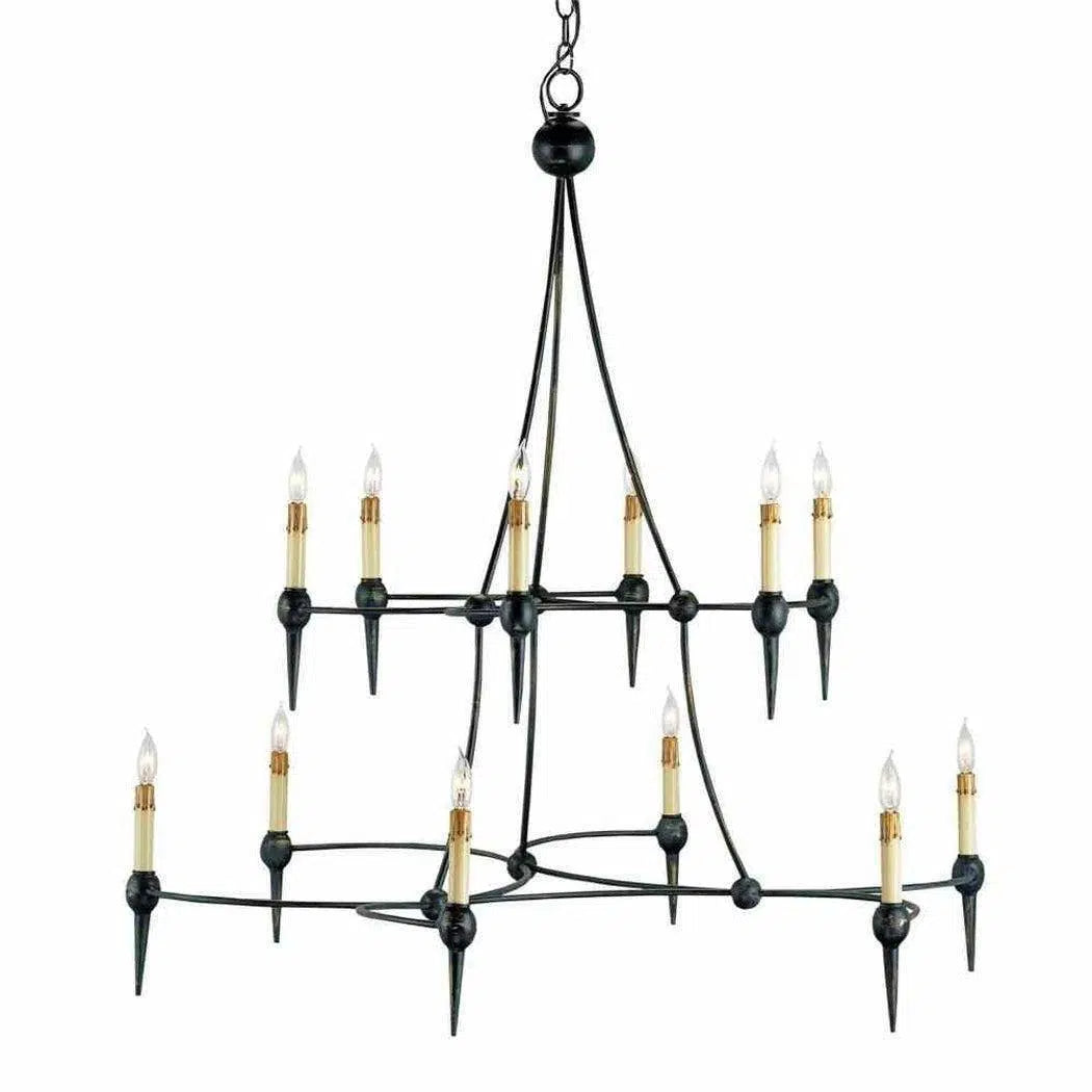 French Black Danielli Chandelier