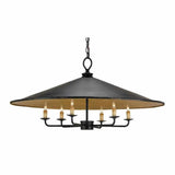 French Black Gold Brussels Chandelier