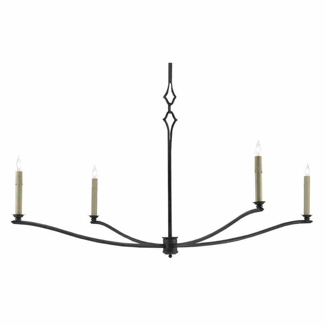 French Black Knole Chandelier