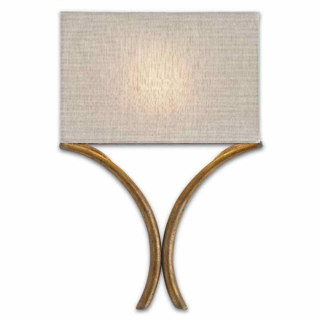 French Gold Leaf Cornwall Gold Wall Sconce