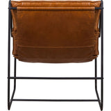 Fria Leather Yukon Saddle Chair-Club Chairs-Olivia + Quinn-LOOMLAN