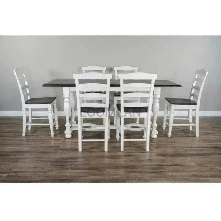 Friendship Farmhouse Dining Table-Dining Tables-Sunny D-LOOMLAN