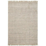 Friolento Grey Solid Handmade Wool Rug