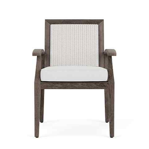 Frontier Aluminum Outdoor Dining Armchair-Outdoor Dining Chairs-Lloyd Flanders-LOOMLAN