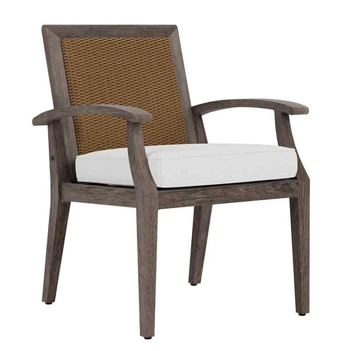 Frontier Aluminum Outdoor Dining Armchair-Outdoor Dining Chairs-Lloyd Flanders-LOOMLAN