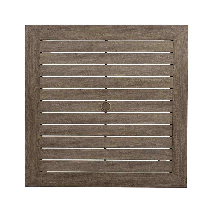 Frontier Square Umbrella Outdoor Dining Table-Outdoor Dining Tables-Lloyd Flanders-LOOMLAN