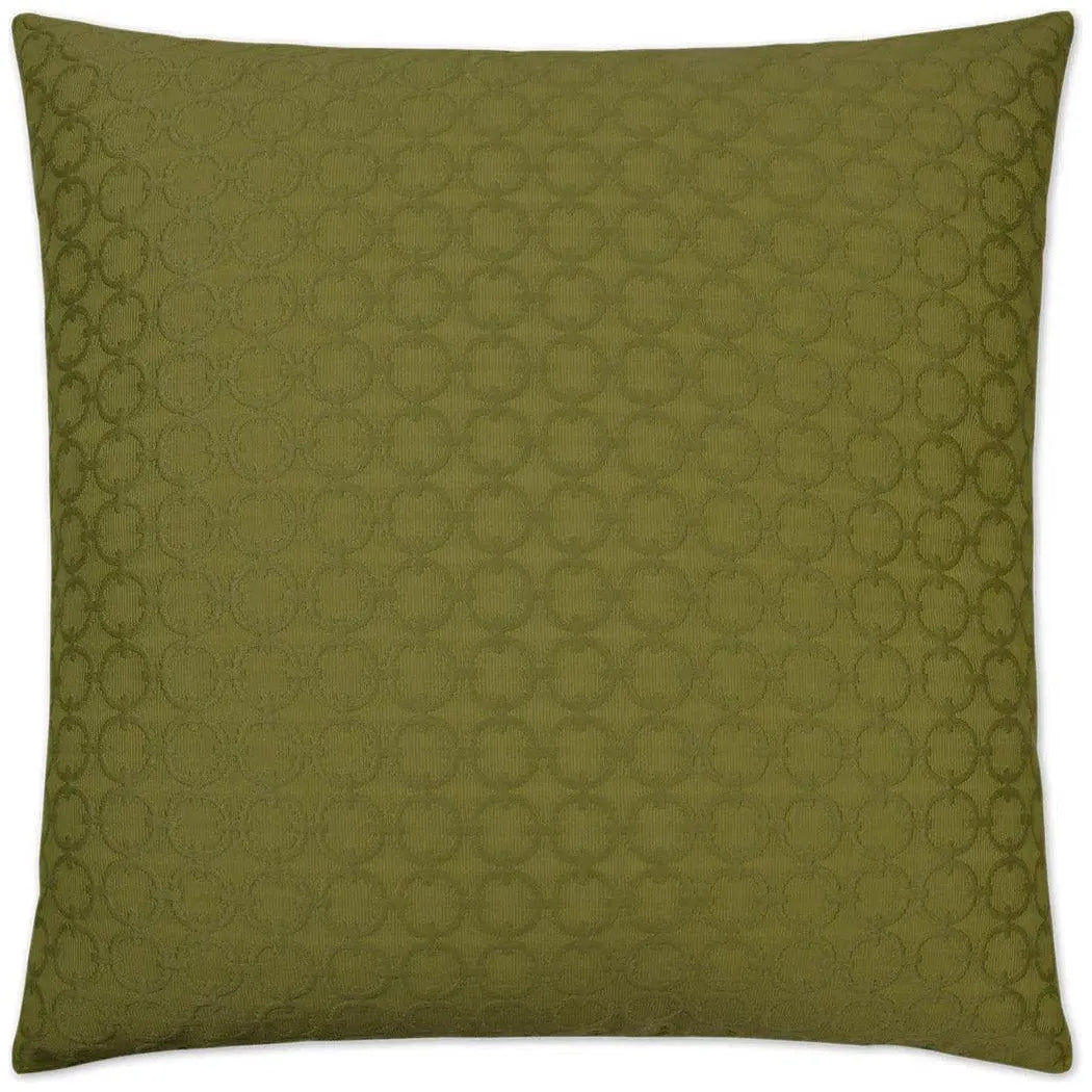 Full Circle Green Throw Pillow With Insert