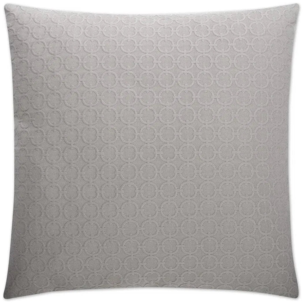 Full Circle Grey Throw Pillow With Insert