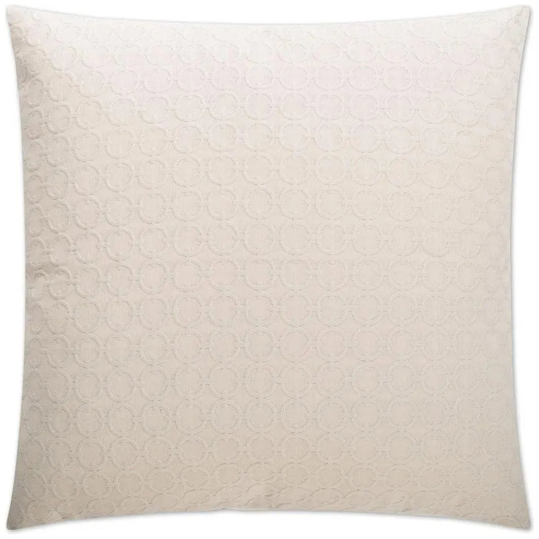 Full Circle Ivory Throw Pillow With Insert