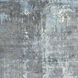 Fuller Ocean Blue Grey Solid Handmade Wool Rug By Linie Design Area Rugs LOOMLAN By Linie Rugs