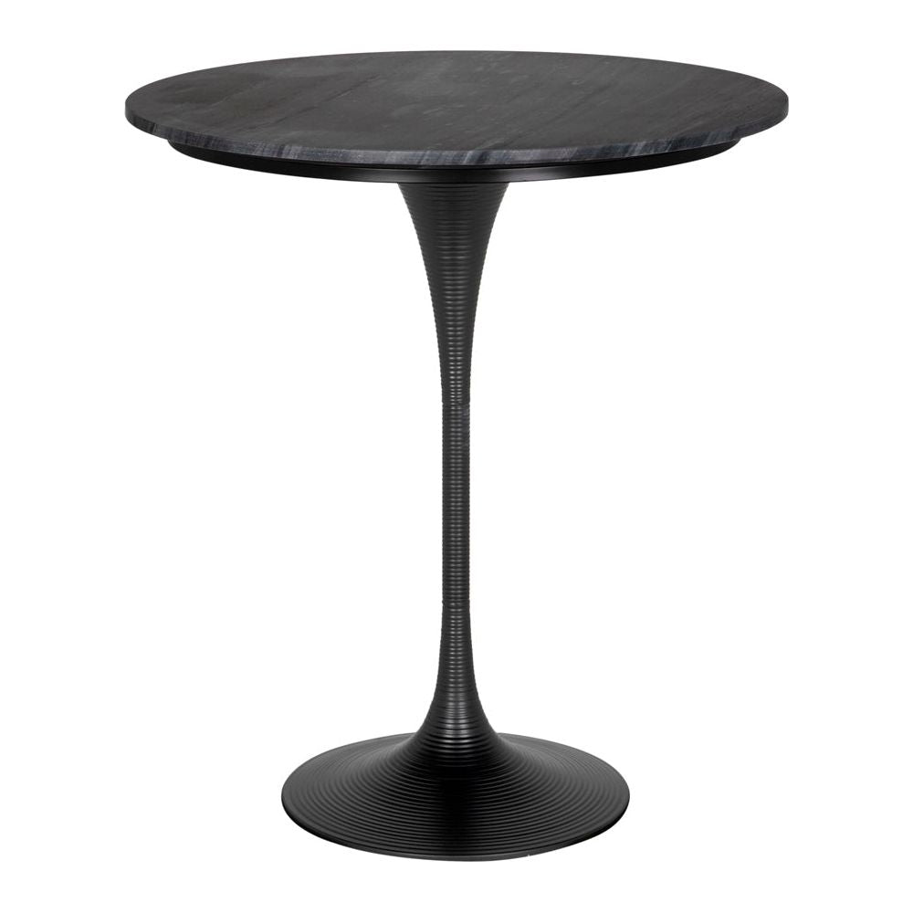 Joni Industrial Steel Base Round Bar Table