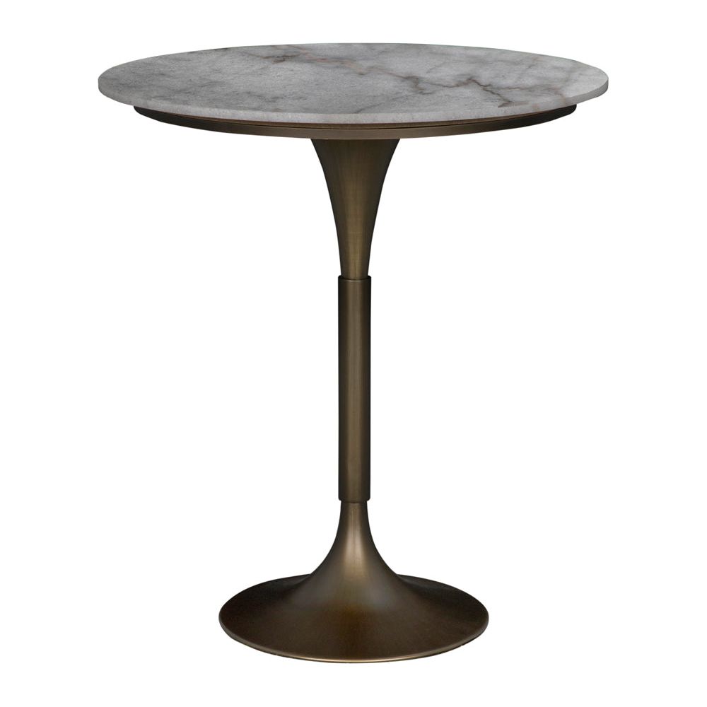 Jman Industrial Steel Base Round Bar Table