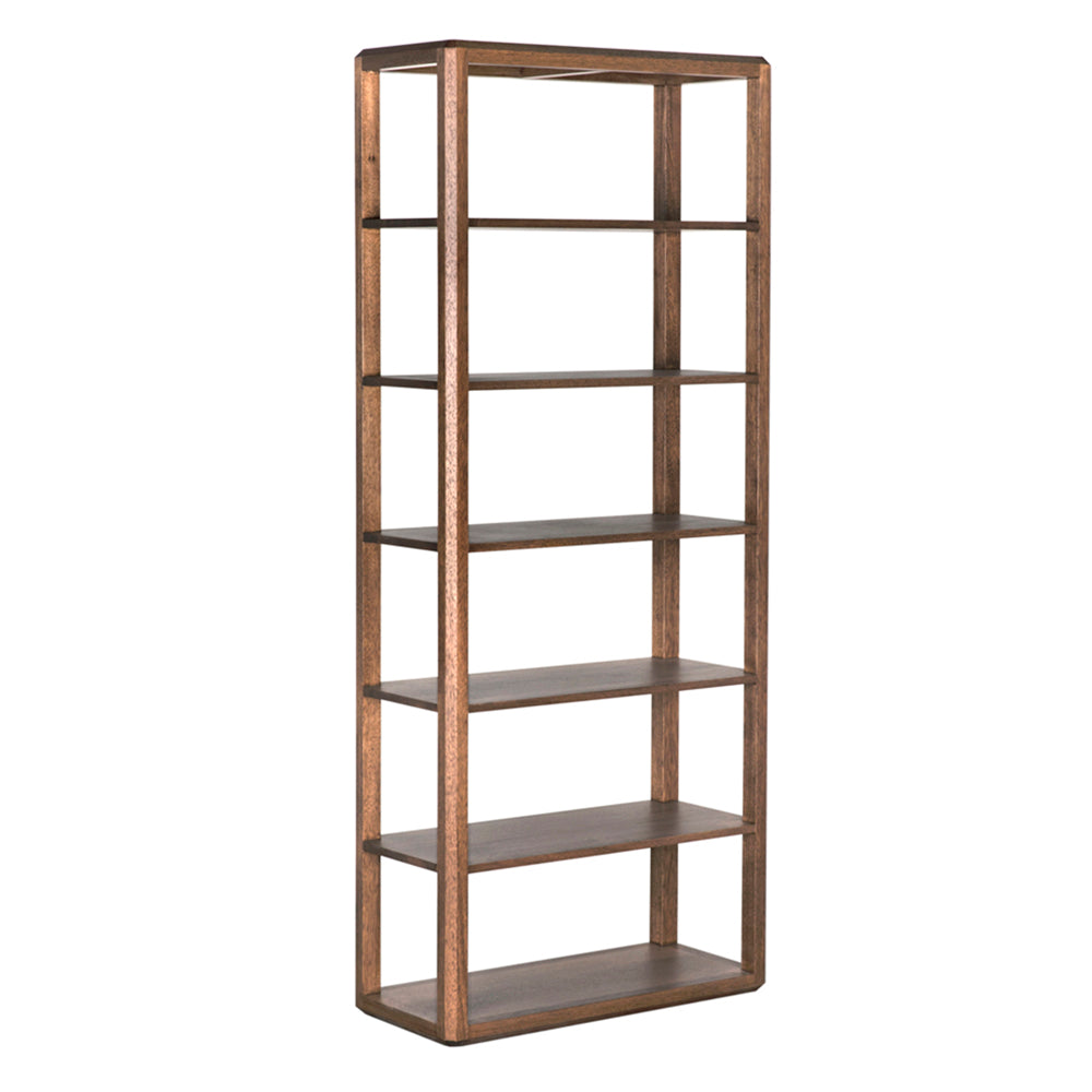 Idris Wooden Brown Bookcase