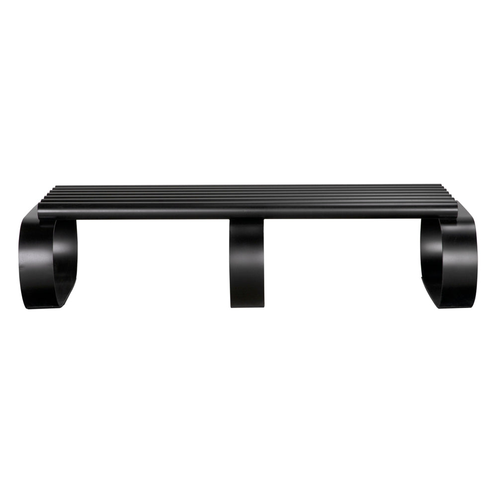 Satish Industrial Steel Black Bedroom Bench