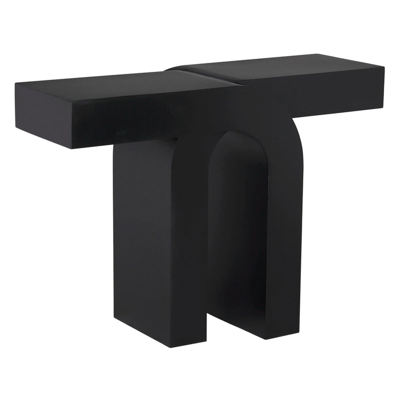 Noir Emporium Console Matte Black Steel Furniture