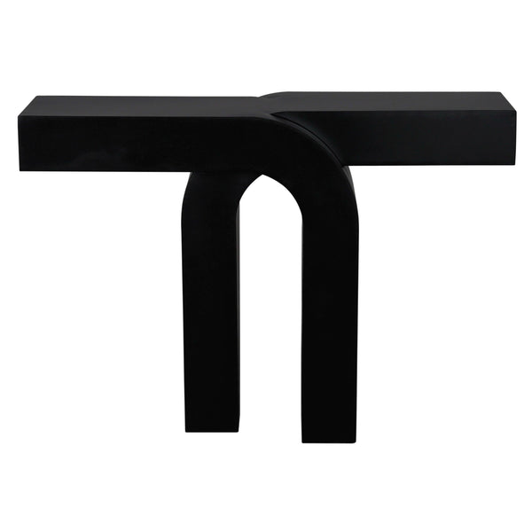 Noir Emporium Console Matte Black Steel Furniture