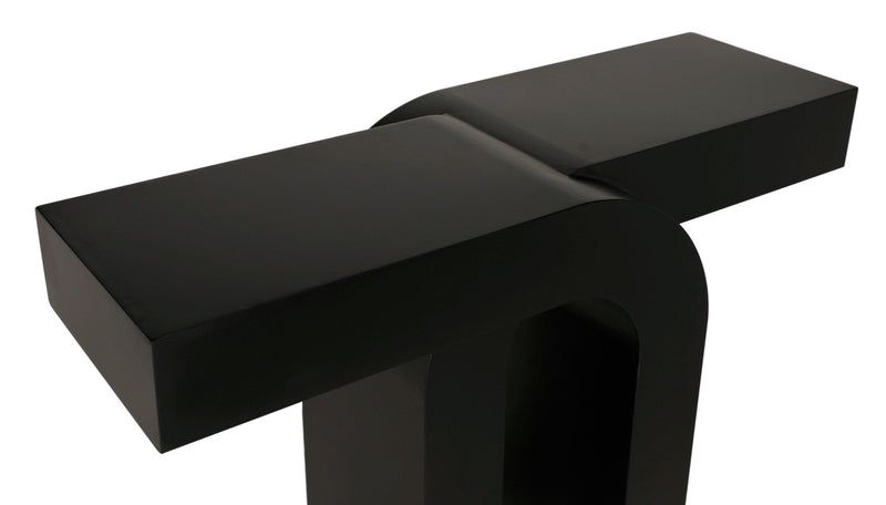 Noir Emporium Console Matte Black Steel Furniture