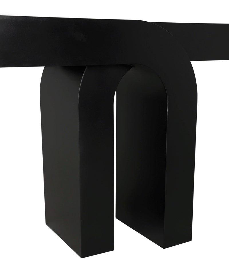 Noir Emporium Console Matte Black Steel Furniture