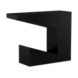 Devo Steel Black Rectangular Console Table