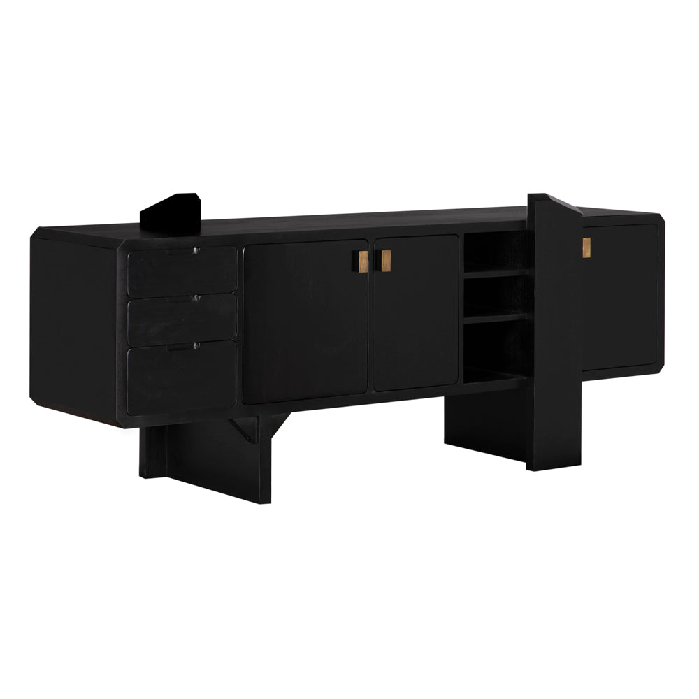 Dallas Wood Made Black Sideboard