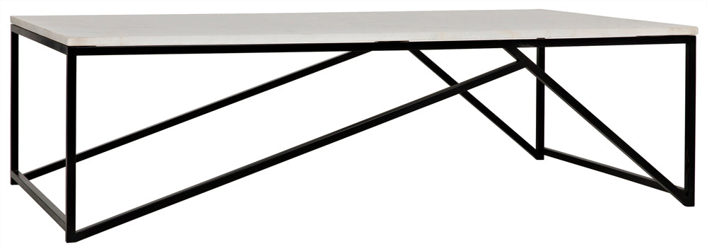 Molimo Marble Top Rectangular Coffee Table