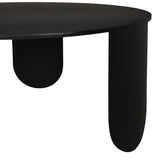 Eco Coffee Table Noir Matte Black Metal Modern Design