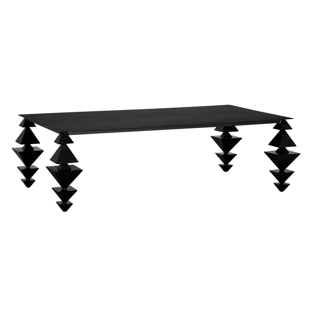 Sagrada Industrial Steel Black Coffee Table