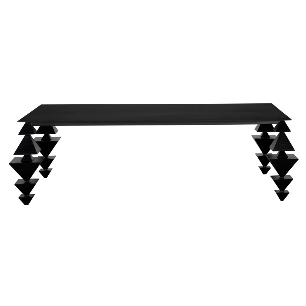 Sagrada Industrial Steel Black Coffee Table