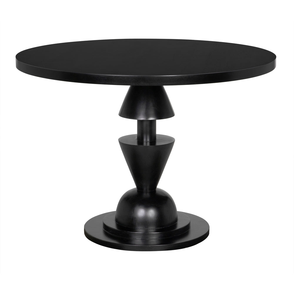 Varick Hand Rubbed Black Wooden Dining Table