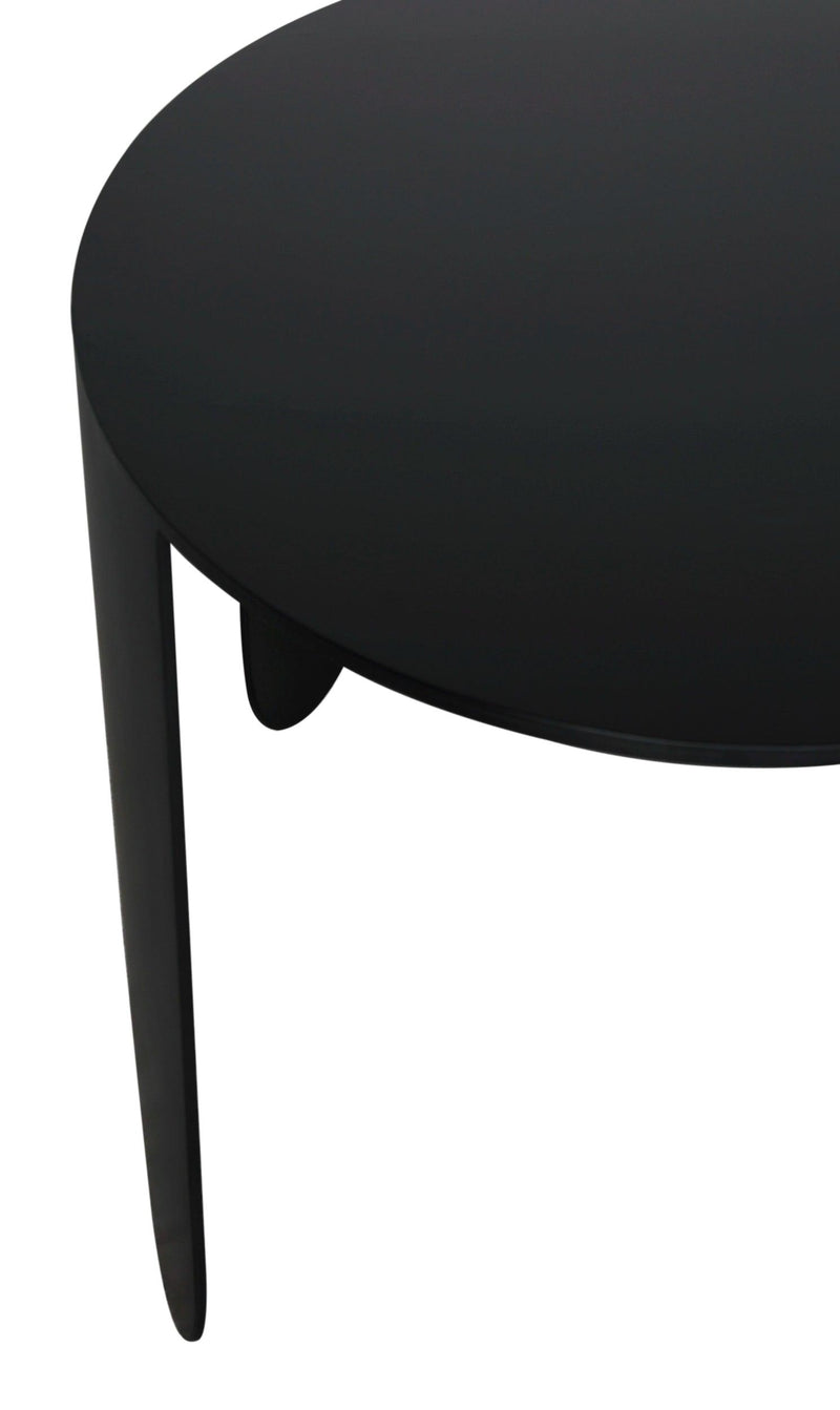 Eco Oval Dining Table With Matte Black Finish By Noir