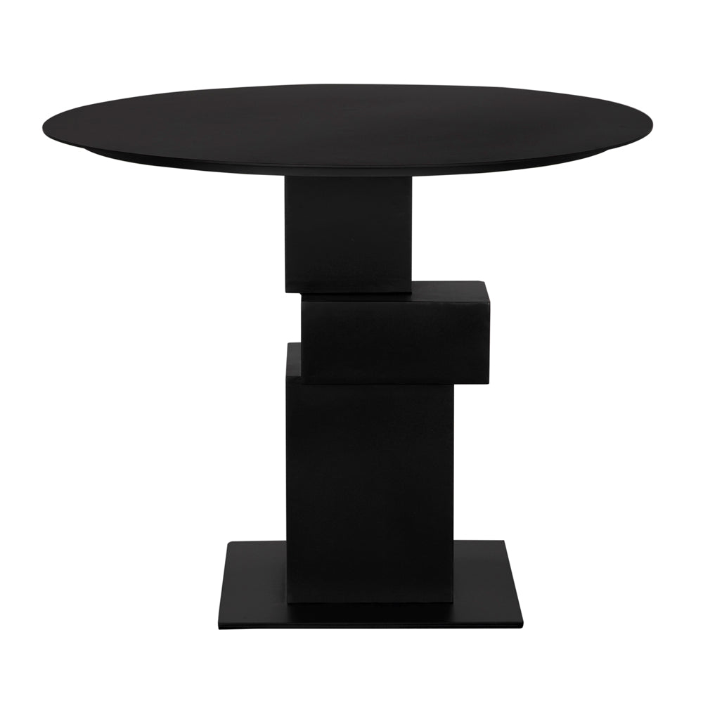 Speer Industrial Steel Black Dining Table