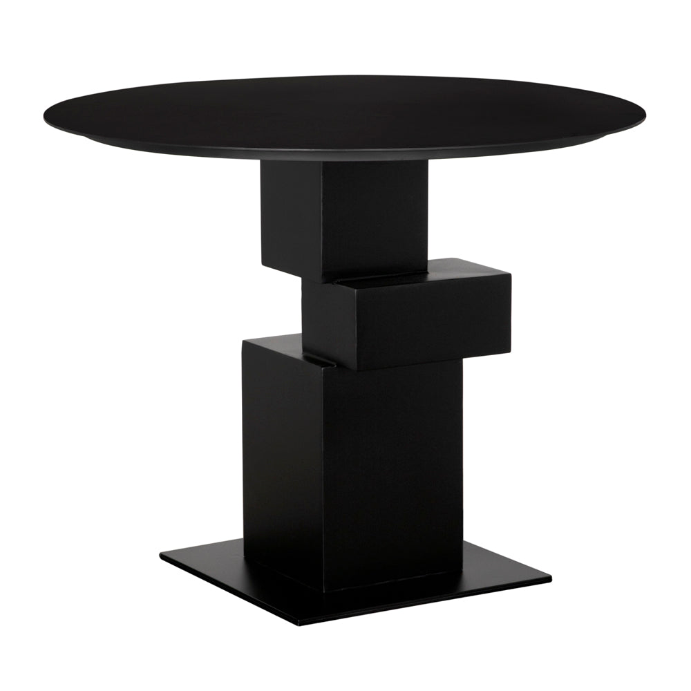 Speer Industrial Steel Black Dining Table