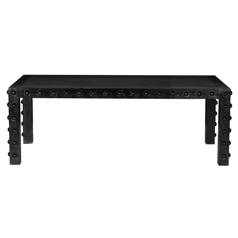 Didier Wooden Black Round Dining Table