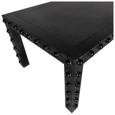 Didier Wooden Black Rectangular Dining Table - LOOMLAN - Noir - Dining Tables