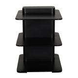 Noir Concoction Side Table Matte Black Industrial Steel