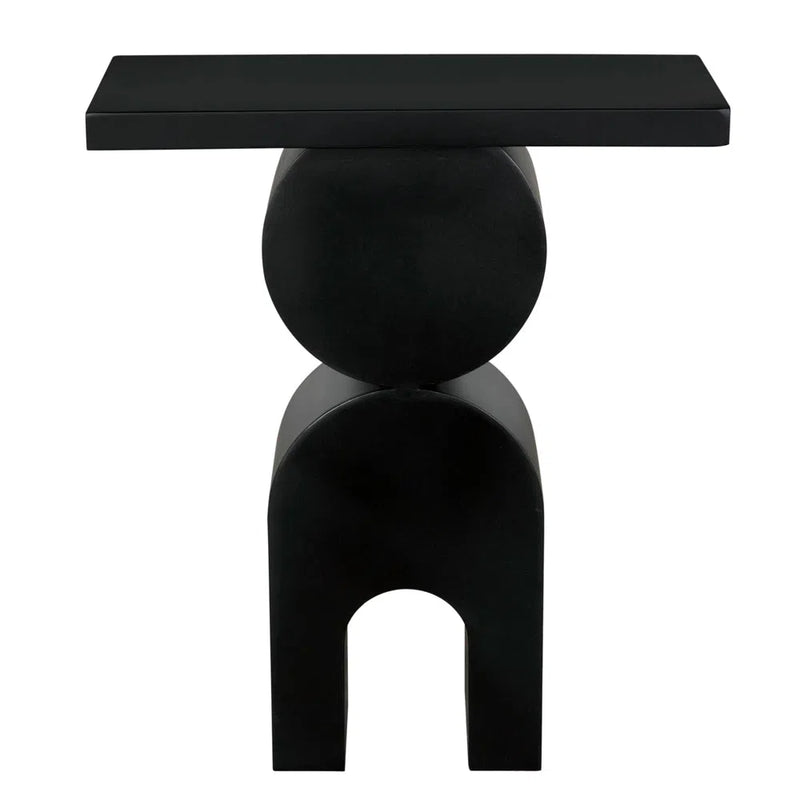 Symbol Steel Black Rectangular Side Table