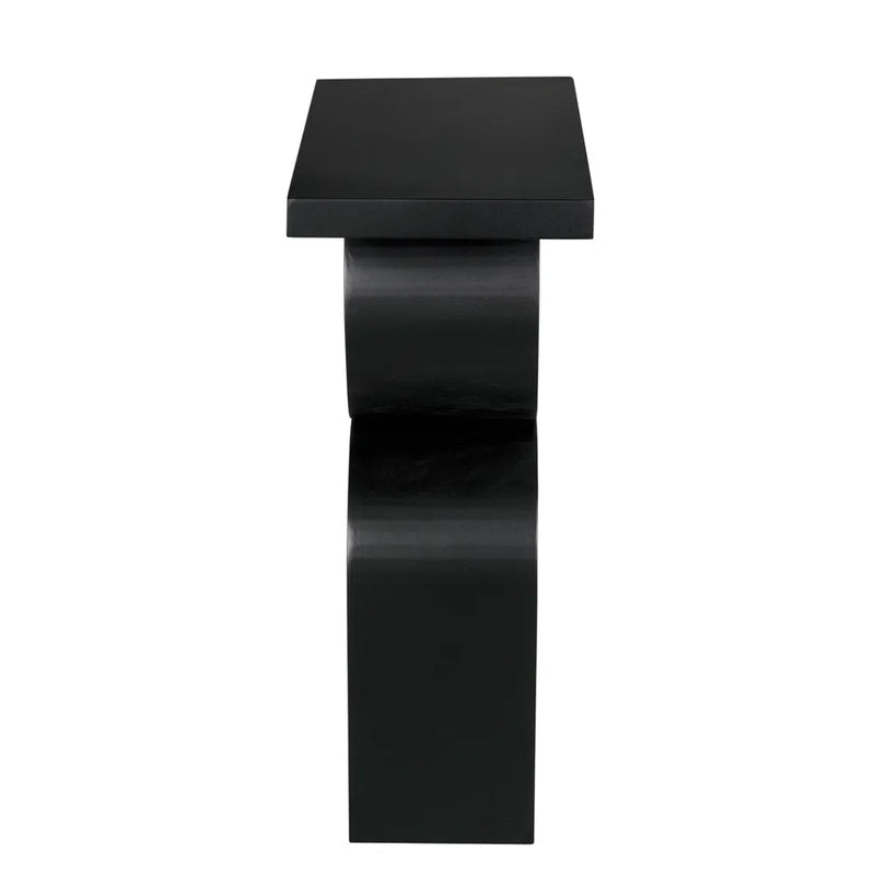 Symbol Steel Black Rectangular Side Table