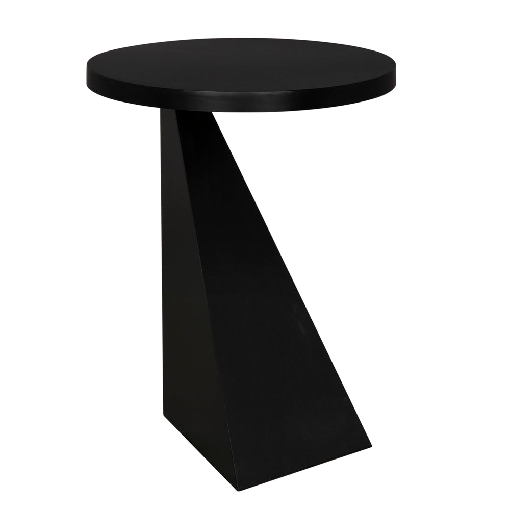 Kano Industrial Steel Black Side Table