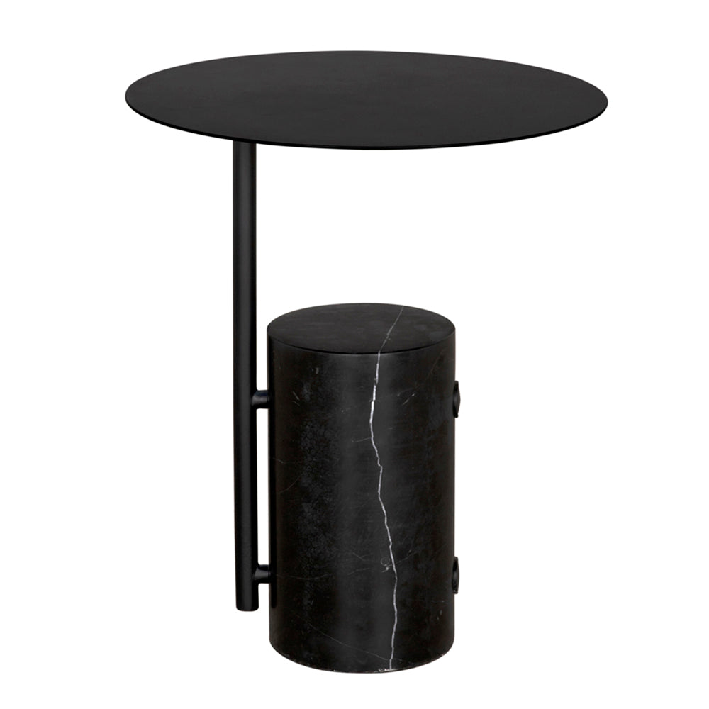 Juma Industrial Steel Black Side Table