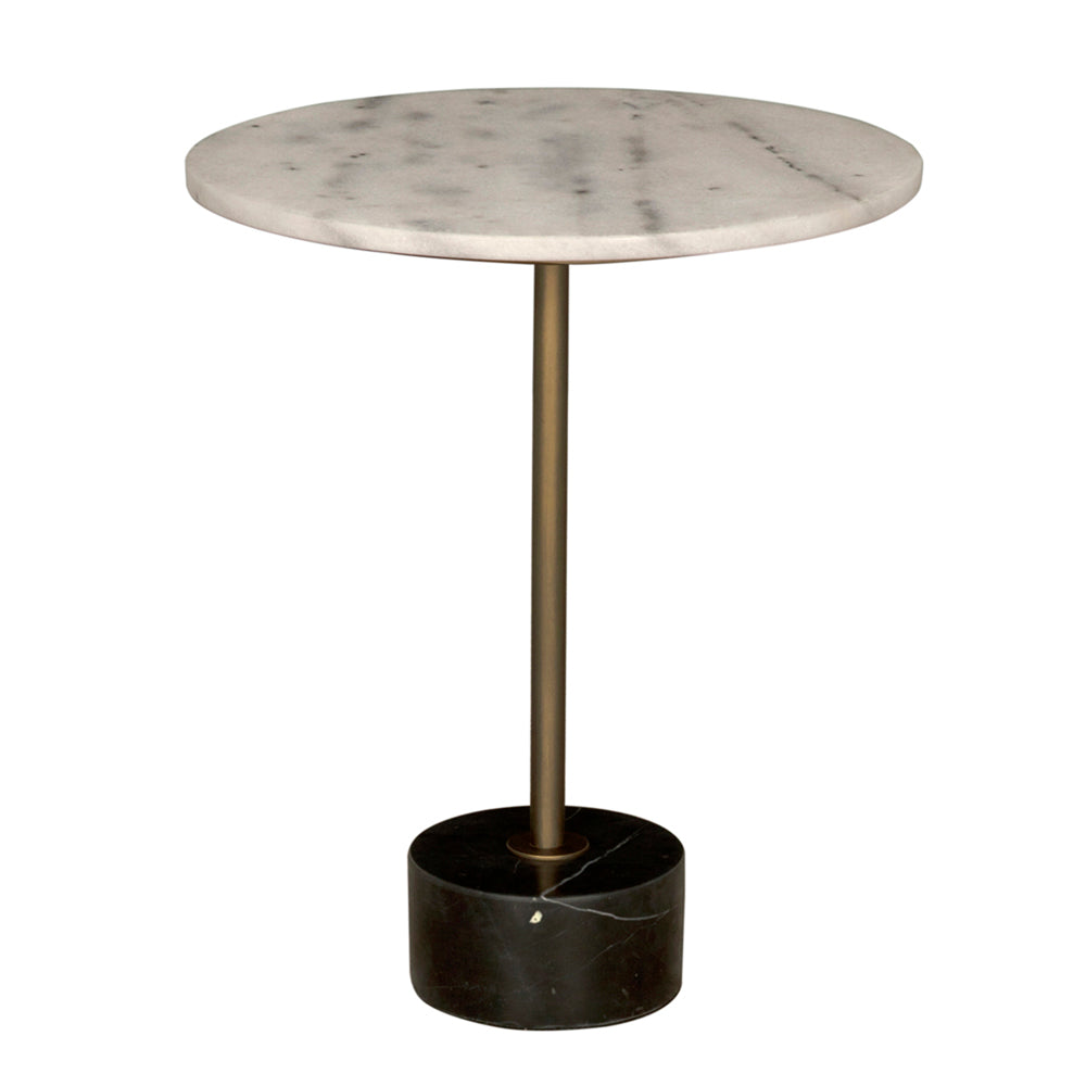 Santosha Marble Top Round Side Table