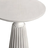 Orson Wooden White Wash Round Side Table