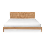 Misaki Solid Oak Brown King Bed