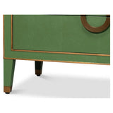 Gabriella Embossed Shagreen Blue Green Chest Of Drawers