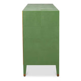 Gabriella Embossed Shagreen Blue Green Chest Of Drawers