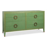 Gabriella Embossed Shagreen Blue Green Chest Of Drawers