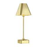 Gadabout Brass Cordless Table Lamp-Table Lamps-Currey & Co-LOOMLAN