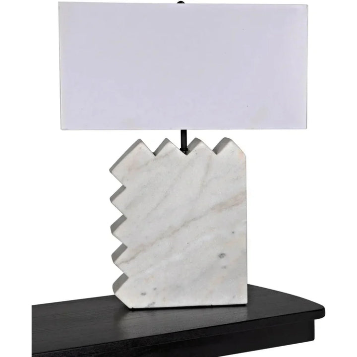 Gaheris Table Lamp White Shade - LOOMLAN - Noir - Table Lamps