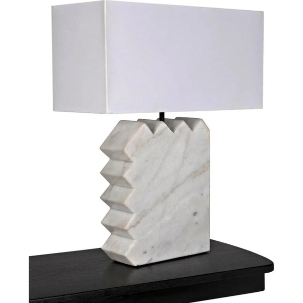 Gaheris Table Lamp White Shade - LOOMLAN - Noir - Table Lamps