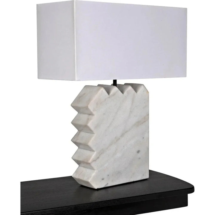 Gaheris Table Lamp White Shade - LOOMLAN - Noir - Table Lamps